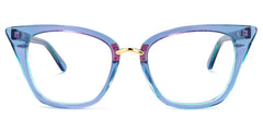 Martha Cat Eye Light-Blue Glasses