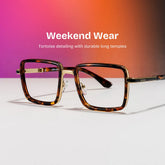 Hunter Square Tortoise Glasses