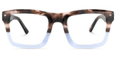 Riley Rectangle Brown Glasses