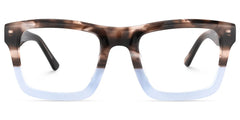 Riley Rectangle Brown Glasses
