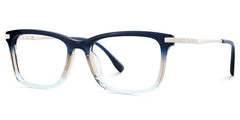 Zane Rectangle Blue Glasses