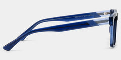 Henry Rectangle Blue Glasses