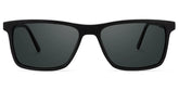 Daniel Rectangle Black Glasses