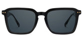 Vickerie Rectangle Black Sunglasses