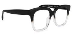 Xion Square Black to Clear Gradient Glasses