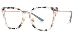 Martins Rectangle Blue Glasses