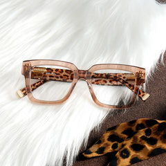 Caius Square Beige Glasses