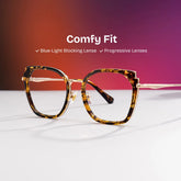 Murcia Square Tortoise Glasses