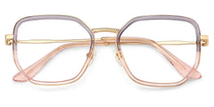 Levi Geometric Grey Pink Glasses