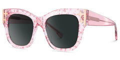 Minfia Square Pink Glasses