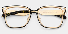 Dacarine Square Black Gold Glasses