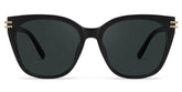 Catalina Square Black Polarized Sunglasses