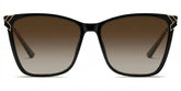 Tricee Square Black Glasses