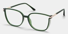 Rodz Square Dark-Green Glasses