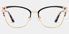 Mariana Rectangle Black Glasses