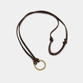 Adjustable Eyeglasses Leather Strap Alloy Ring