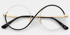 Flozif Round Black Glasses