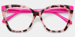 Kira Butterfly Pink Tortoise Glasses