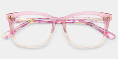 Layla Pink Square Glasses