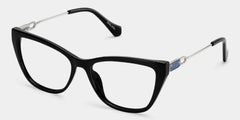 Celeste Black Cat-eye Glasses