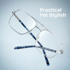 Iris Aviator Silver Glasses