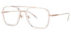 Nayeli Aviator Clear Glasses