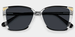 Shelia Butterfly Black Clear Glasses