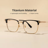 Barrett Browline Gold Glasses