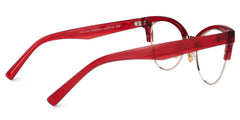 Charlene Browline Red Glasses