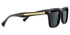 Vickerie Rectangle Black Sunglasses