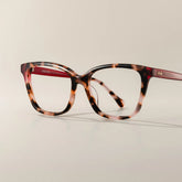 Lena Square Pink Tortoise Glasses