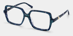 Elena Blue Tortoise Square Glasses