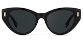Azura Black Cat Eye Polarized Sunglasses