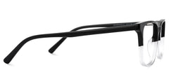 Barnhill Square Black-Clear Glasses