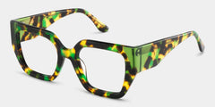 Viva Square Green Tortoise Glasses