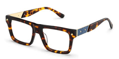 Trent Rectangle Tortoise Glasses