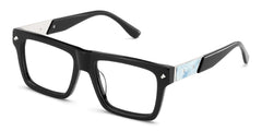 Trent Rectangle Black Glasses