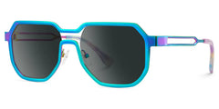 Hype Geometric Iridescent Glasses