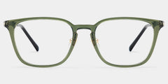 Lily Rectangle Green Glasses