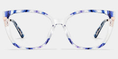 Margret Cateye Blue Glasses