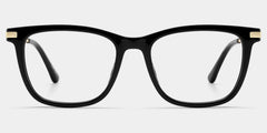 Selena Rectangle Black Glasses