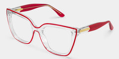 Mirta Square Red Glasses