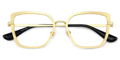 Max Square Gold Glasses
