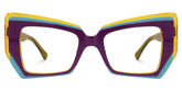 Verdejo Geometric Purple Glasses