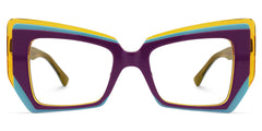 Verdejo Geometric Purple Glasses