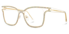 Shine Square Gold Glasses