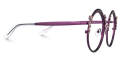 Nelida Round Purple Glasses