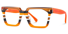 Laguer Rectangle Orange Glasses