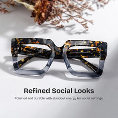 Brandon Square Gray Glasses