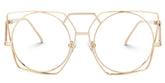 Ybarra Geometric Gold Glasses